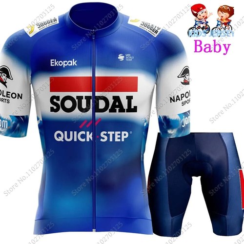 Cycling Jersey Set Boys Girls Yellow Cycling Clothing Children Bike Suit MTB - Picture 7 of 45