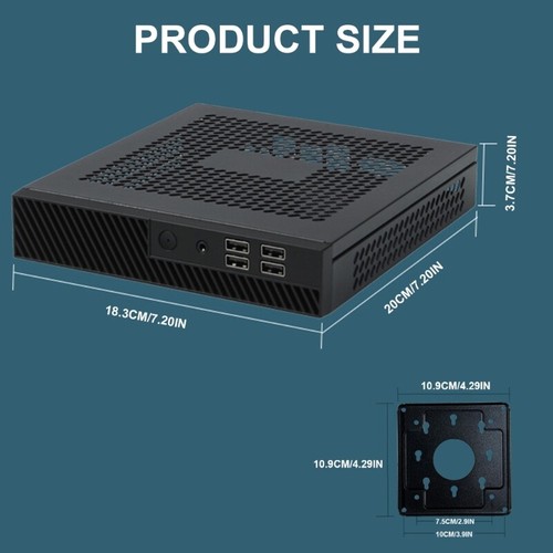 DX01 Mini-ITX do PC Case Obudowa serwera z 4 USB 2.0 Industrial DE - Zdjęcie 8 z 14