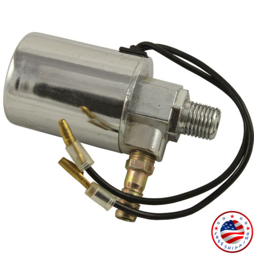 New 1/4" 12V 24V Train Truck Air Horn Electric Solenoid Valve Heavy Duty Chrome - Picture 10 of 10