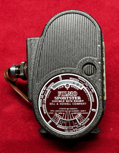 1930's Bell & Howell Filmo Sportster Double Run Eight 8mm Movie Camera vintage - Picture 9 of 18