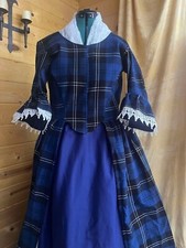 Wool Tartan Polonaise Reenactment Set bust size up to 48