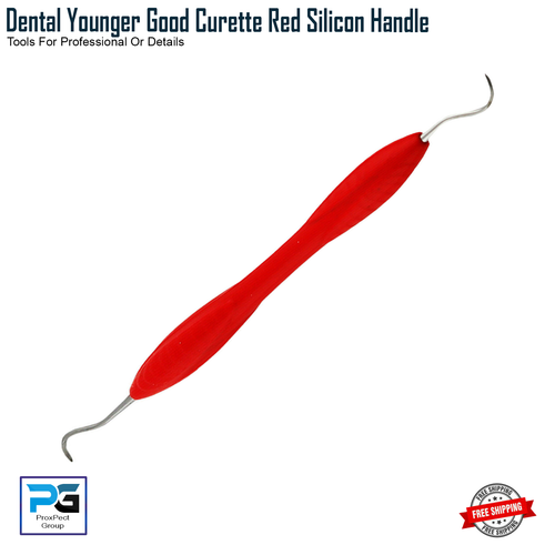 Dental SILIKONBESCHICHTETE WURZELSCHUPPEN GRACEY KÜRETTEN PARODONTALE INSTRUMENTE Rot - Bild 6 von 10