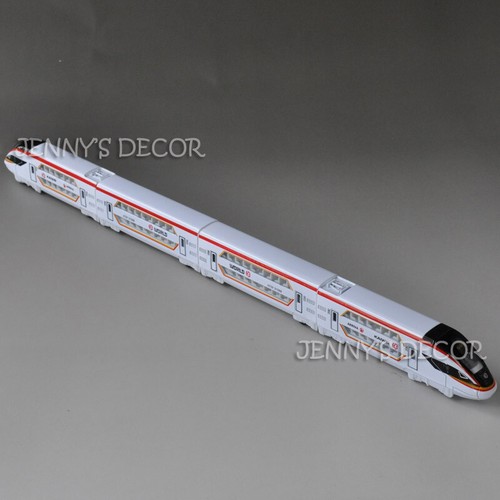 Metal Doble Piso CRH Tren de Alta Velocidad Modelo de Ferrocarril Tirón Hacia atrás Juguete con Pistas - Imagen 10 de 15
