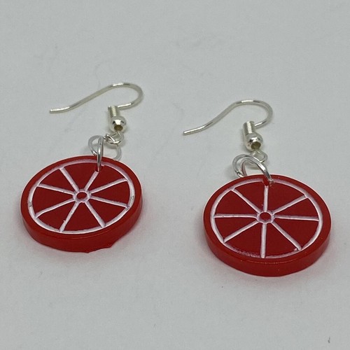 1 pair , sherbet fruit earrings earrings lots of colours available 4.5 cm long - Picture 21 of 36