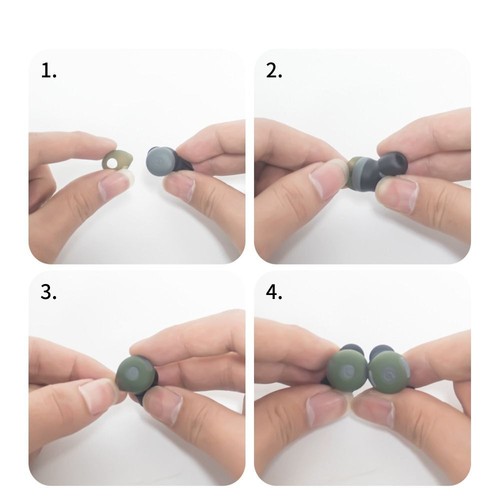 Silikon Eartips Ersatz Earpods Cover Neu Ohren schutz - Zdjęcie 3 z 12