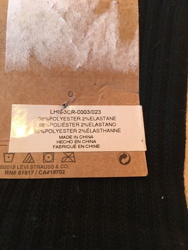 Levi’s Socks KidsRegular Cut Three Pack Size 10 C -3y Black NWT Classic Ribbed - Picture 6 of 7