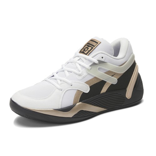 PUMA Trc Blaze Court Confidential Basketball Mens White Sneakers Athletic Shoes - Picture 2 of 6