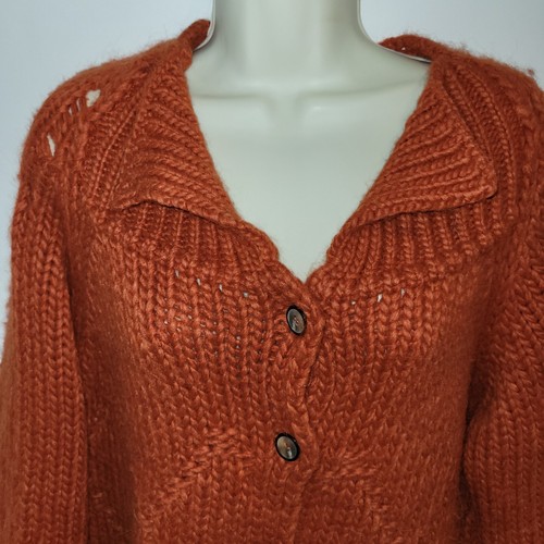 ROBERTA SCARPA Button Front Cardigan Pullover 42 US 8 Wolle Alpaka Designer Italy - Bild 6 von 20
