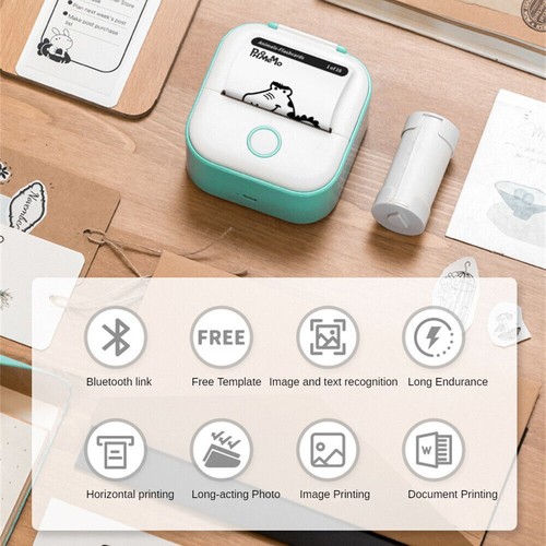 Phomemo Mini Drucker T02,Handy Fotodrucker für Mobiler Sticker Thermodrucker - Bild 4 von 20