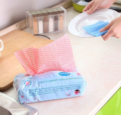 Smoke-Bag Kitchen Non-woven Disposable Cloth Cleaning Cloth Dish Towels YSC