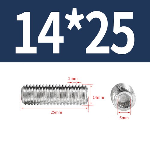 Gewindestifte 304 Edelstahl Madenschrauben DIN 913 Innensechskant 5 / 10 Stück - Picture 116 of 130