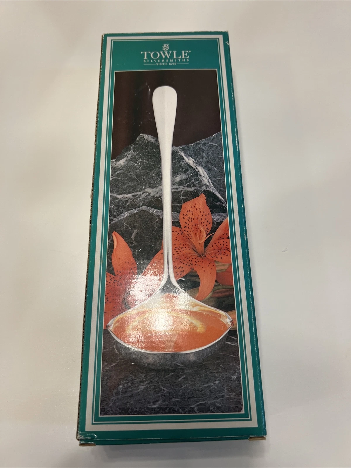 Towel Silver Ladle 13 inch With Original Box