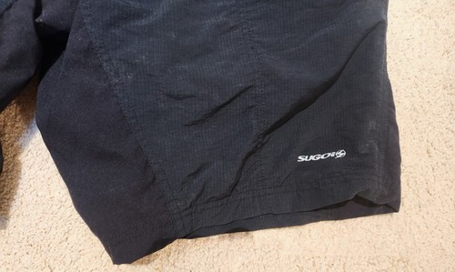 SUGOI Mens Large Black Nylon Cycling Shorts-Padded Lining-Pockets-Stretch Waist - Picture 7 of 9
