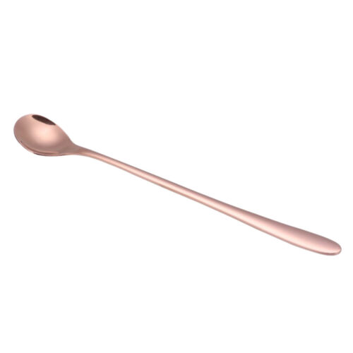 1pc Coffee Spoon Bar Stirring Spoon Drinking Straw Spoon Tea Stainless Steel - Picture 7 of 11