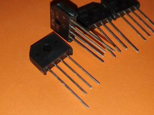 4x 100V / 4A Gleichrichter KBU401 Brückengleichrichter - Picture 2 of 3
