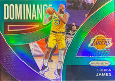 2021 Panini Prizm Dominance#6 LeBron James Dominance Prizms Green