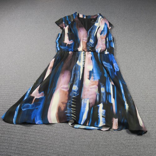 Cue Womens Dress 12(AU) or Medium Brown A-Line Abstract Print Fit & Flare - Picture 2 of 9