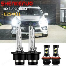 For Infiniti QX60 2014 2015-2017 4X HID LED Headlight Bulbs Hi/Lo Fog Light Kit