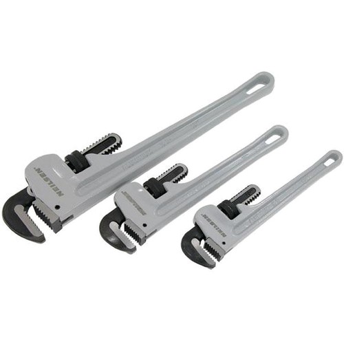 Neilsen 3pc Adjustable Aluminium Waterpump Stilsons Monkey Pipe Wrench Pliers - Picture 3 of 3