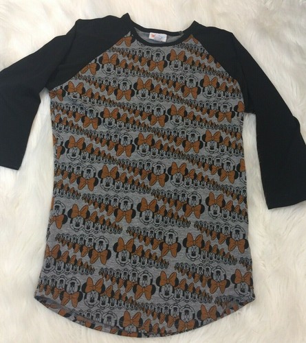 Disney by LuLaRoe Randy Shirt XS Extra Small Vintage Minnie Mouse Black Rare - Picture 1 of 5
