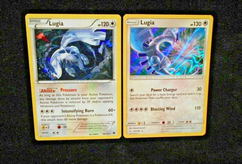 Lotto carte Lugia Holo & Reverse 131/181 78/124 ghiaccio incrinato e rovescio & 140 Pokémon - Foto 3 di 4