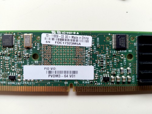 CISCO / PVDM3-64 / 73-11809-03/ FOC17323M5A /64-Kanal-Sprach-und Video-DSP-Modul - Bild 2 von 2