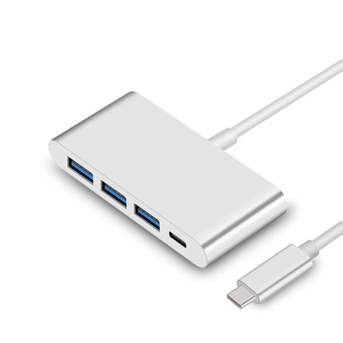 PINK Type C to USB A & USB C 4 in 1 Hub Port Adapter For Apple Macbook Samsung - Picture 7 of 7