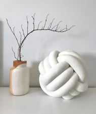 Handmade Knot Ball Pillow Creative And Healthy Home Decor For Sofa Bed And Chair
