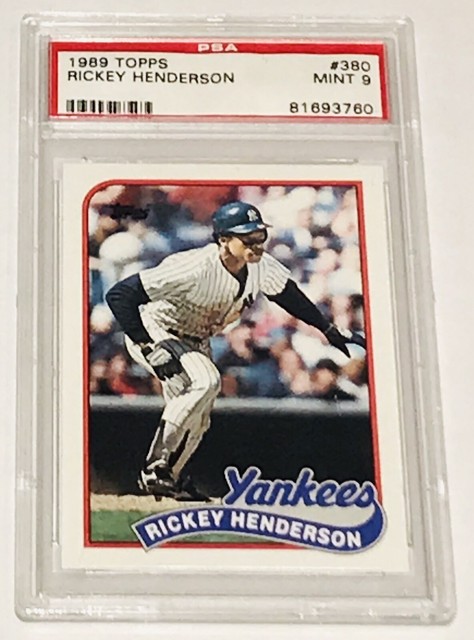 1989 TOPPS RICKEY HENDERSON #380 PSA 9 - MINT | eBay