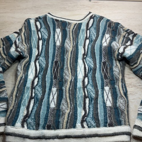 Mulga Classics 100% Wool Australian Made Medium 3-D Style Multicolor Sweater - Picture 15 of 22