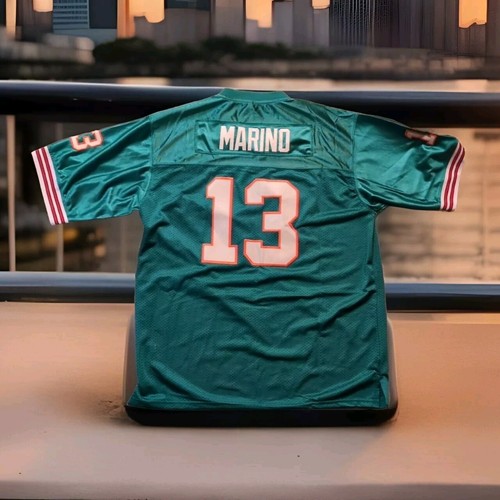 NFL Dan Marino Miami Dolphins Jersey USA Green Size XL 90’s Green Extra Large - Picture 5 of 8