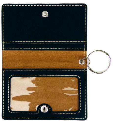 Home Sweet Bone Laser Engraved Leatherette Keychain Wallet - Picture 3 of 18