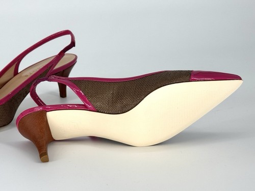 Lot of (5) Pairs of Talbots Slingback Heels, Nude + Patent, All Size 7.5 - Picture 3 of 17