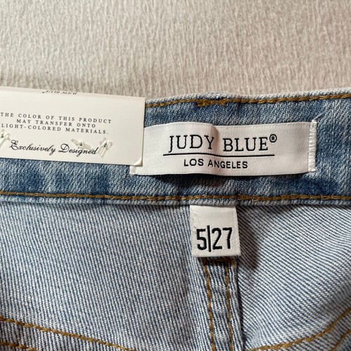 Judy Blue Jeans Womens 5 Jeans Stretch Denim Boyfriend Fit DistressTapered 5/27 - Picture 13 of 19