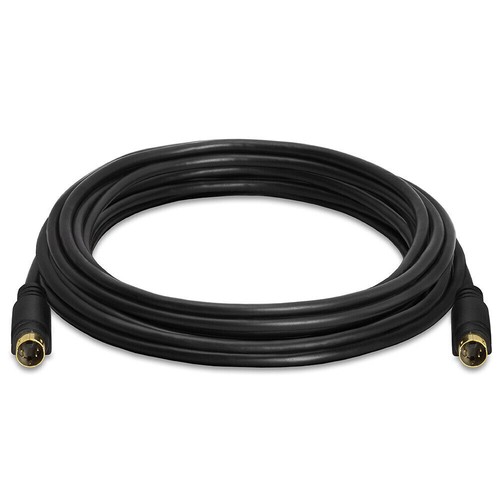 S-Video Cable 12FT SVHS Male to Male 4 Pin SVideo Cord TV PC DVD VCR Camcorders - Picture 2 of 2