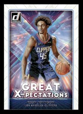 2021-22 Donruss #14 Keon Johnson Rookie Great X-pectations Los Angeles Clippers