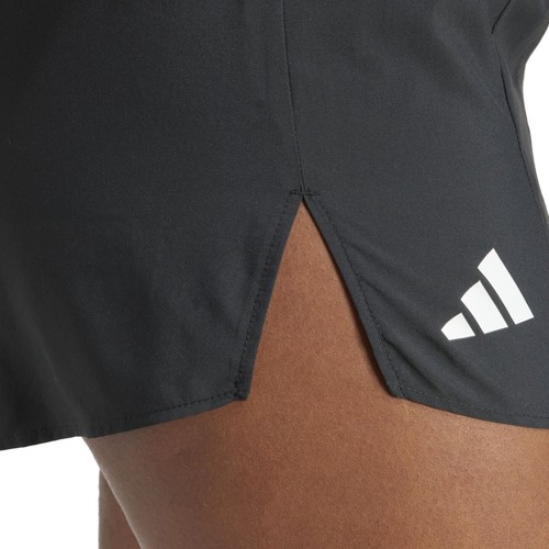 ADIDAS WOMENS ADIZERO RUNNING SHORTS SHORT BOTTOMS TRAINING PANTS GYM BLACK - Picture 4 of 7