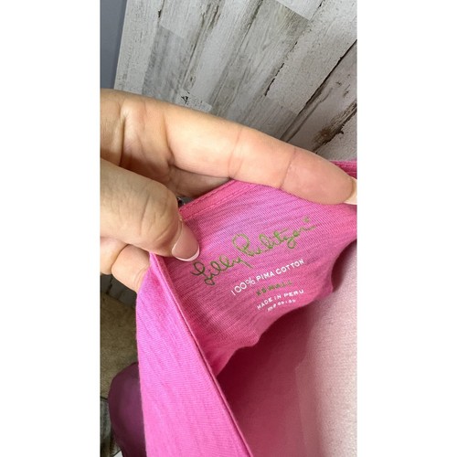 Vestido de algodón Lilly Pulitzer Eliza rosa intenso para mujer talla extra pequeño - Imagen 3 de 7