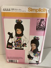 Simplicity pattern 4444 size AChild misses hat- mittens 3 sizes scarf bag