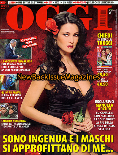 Italian Oggi 1/10,Manuela Arcuri,January 2010,NEW - Bild 1 von 1