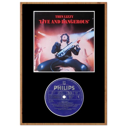 THIN LIZZY LIVE AND DANGEROUS IRISH RECORD DISPLAY POSTER Classic Semi-Glossy Pa - Picture 4 of 5