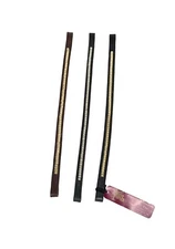 New Leather Clincher Browband Black or Havana Brass or Nickel 15" 17"