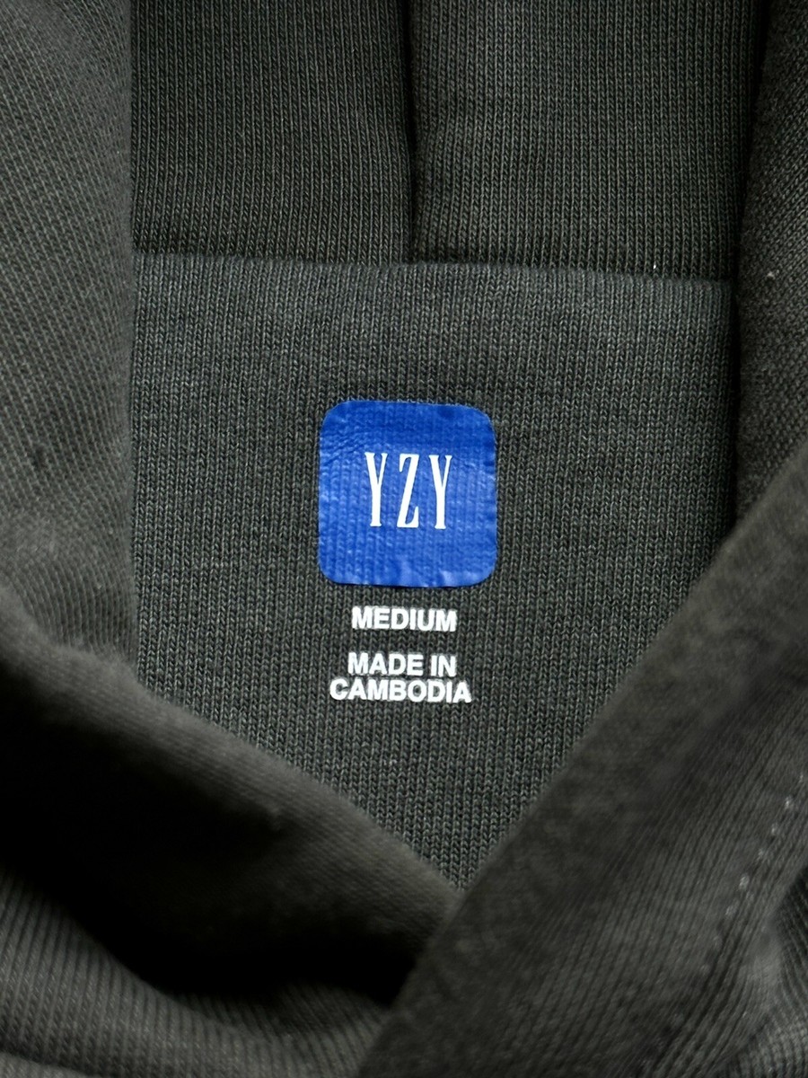 Yeezy Gap Engineered by Balenciaga Shrunken Logo Hoodie - Black - Size Medium