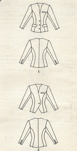 Style Sewing Pattern 1773, Jacket with Single Button, Size 6-16, NEW VTG Uncut - Picture 7 of 8