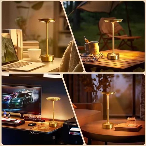 Cordless LED Desk Lamp Touch Dimmable Bar Table Bedside Night Light Rechargeable - Picture 9 of 17