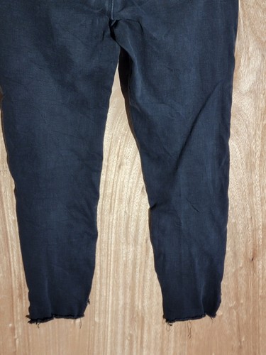 catherine malandrino jeans womens size 4 skinny ankle zip stretch mid rise black - Picture 10 of 12