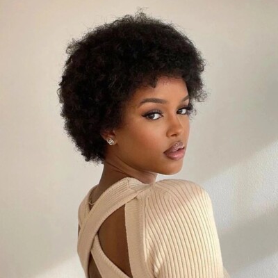Short Curly Pixie Cut Wig Brazilian Remy Human Hair Glueless Classic Style s-l400.jpg main image 3
