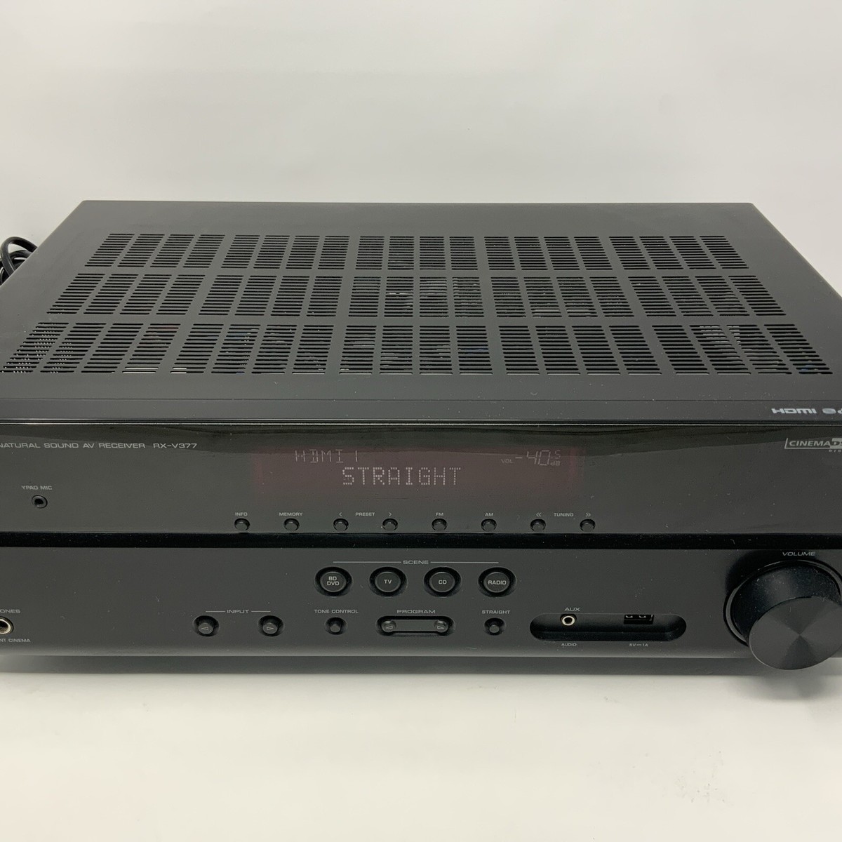 美品 YAMAHA RX-V377 AVレシーバー Yamaha RX-V377 5.1-Channel A/V Home Theater Receiver for