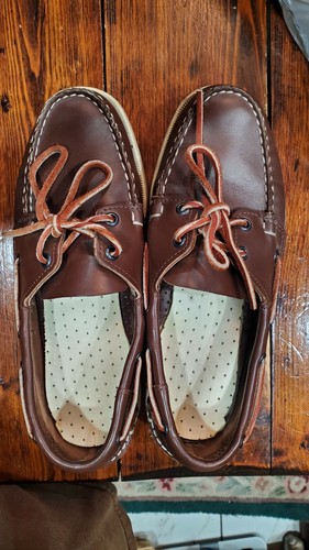 AUTHENTIC SEBAGO DOCKSIDES BROWN LEATHER BOAT SHO… - image 1