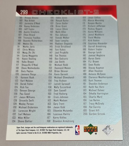Michael Jordan # 299 Checklist NBA 2003-04 Upperdeck UD Exclusives Mint Vintage - Bild 4 von 6